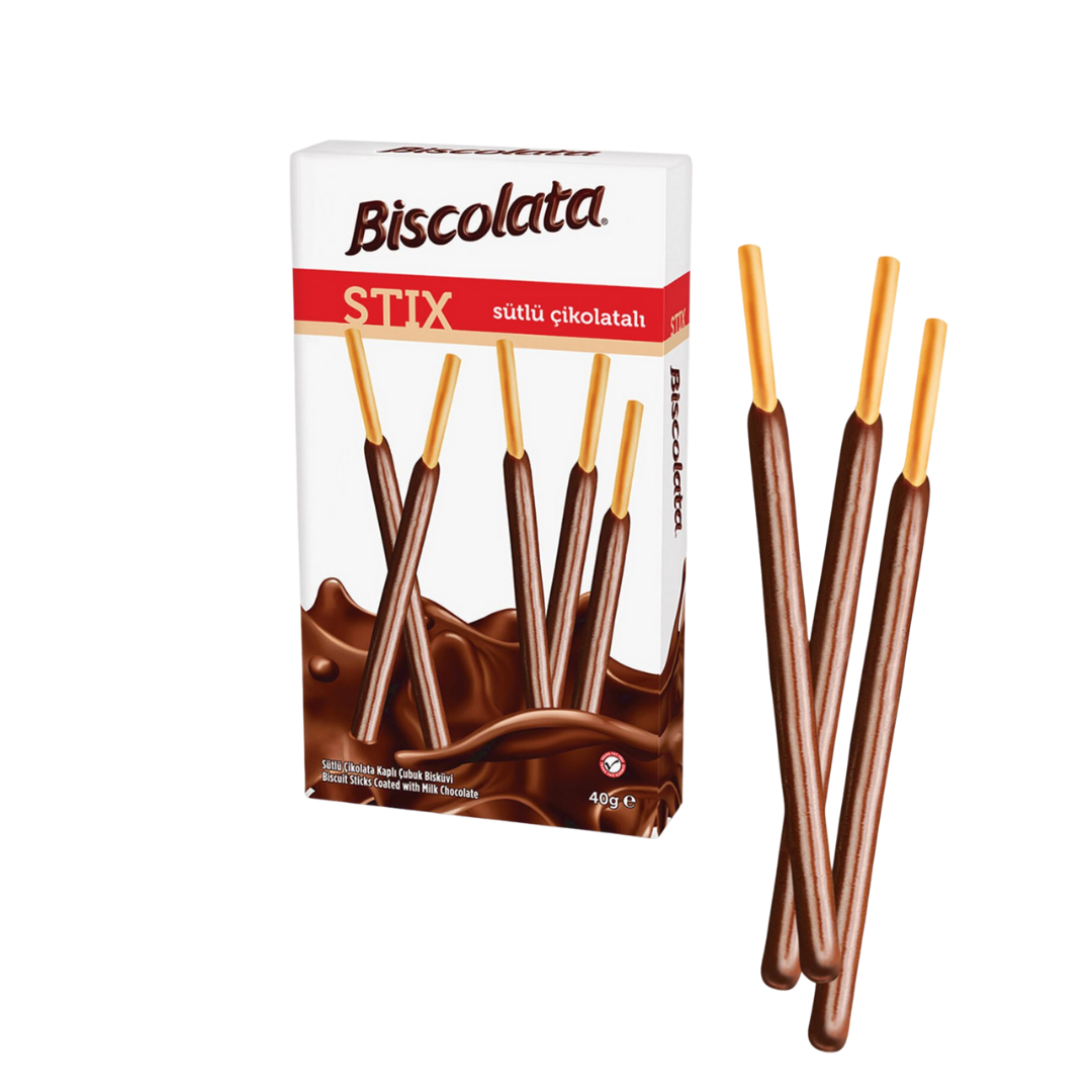 Biscolata Stix Sütlü Çikolatalı 40gr