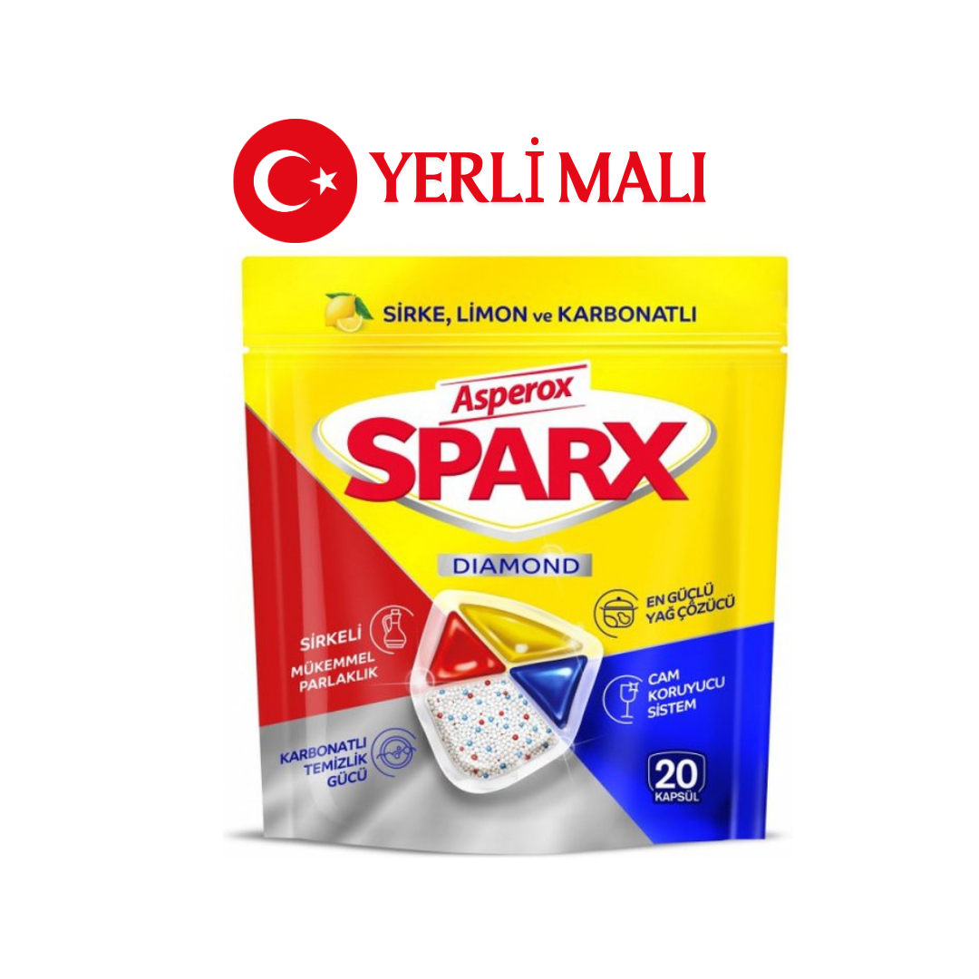 Asperox Sparx Bulaşık Makinesi Tableti 20 Kapsül