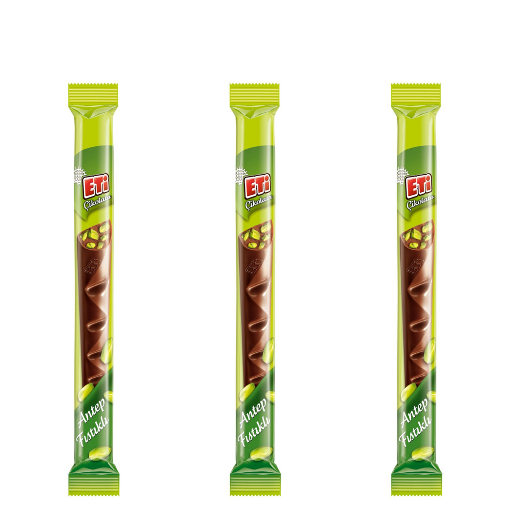 Eti Uzun Çikolata Antep Fıstıklı 34 Gr