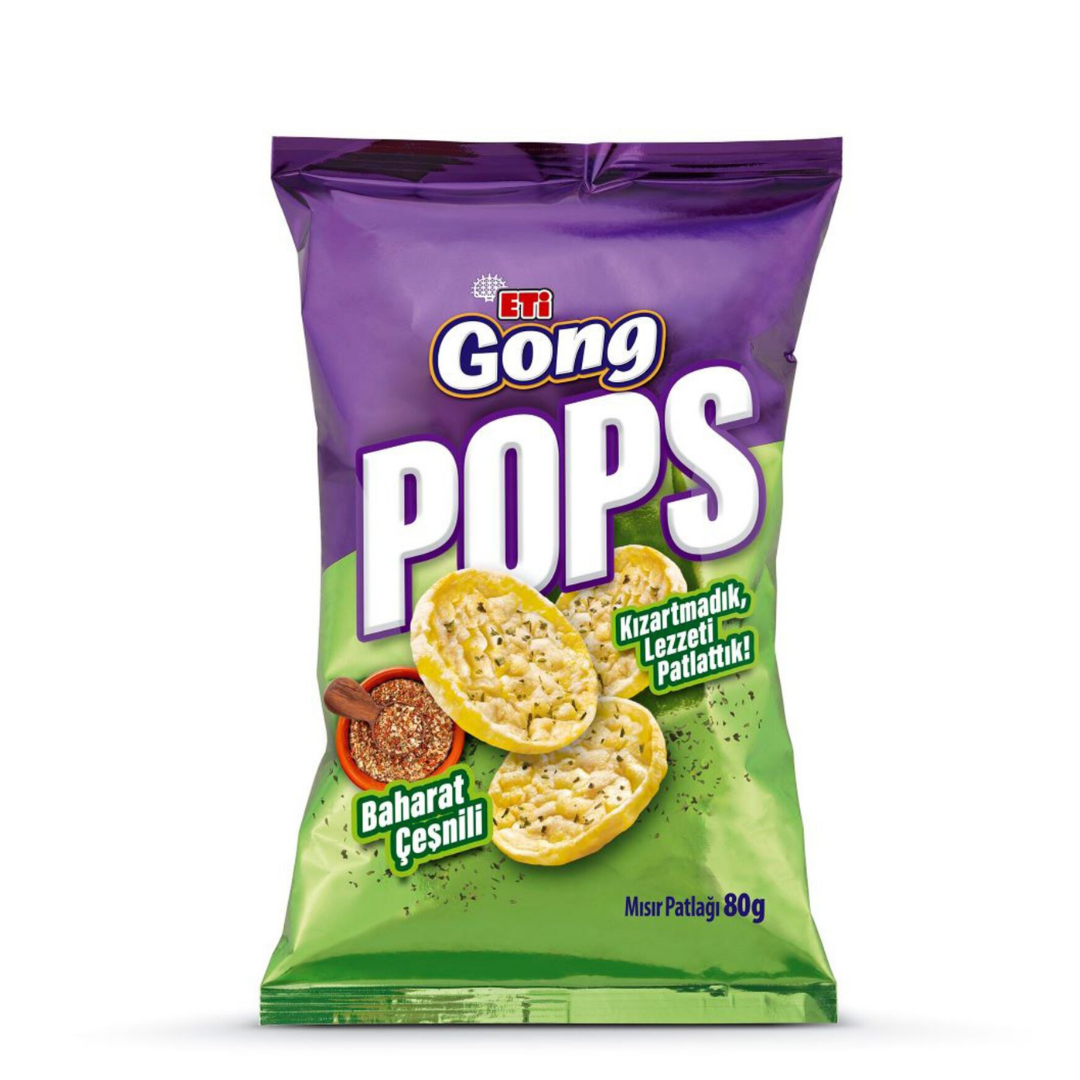 Eti Gong Pops Baharatlı Çeşnili 80 Gr