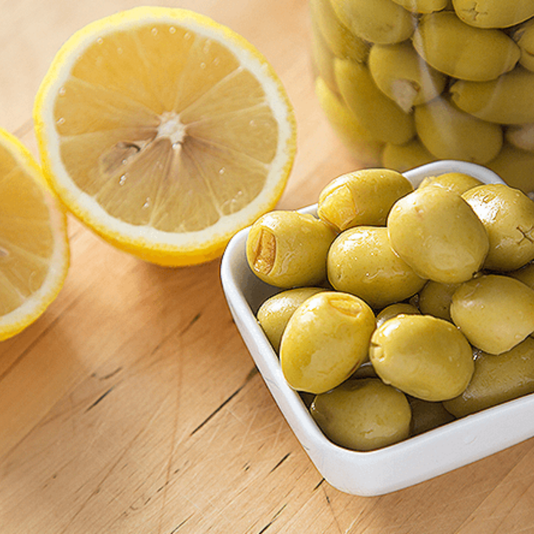 Limon Dolgulu Jumbo Akhisar Domat Yeşil Zeytini Brüt ± 700Gr