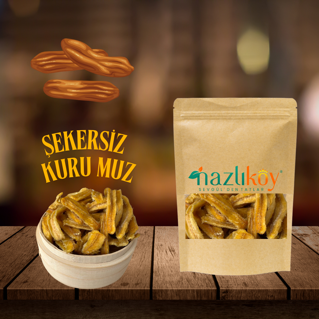 Şekersiz Muz Kurusu 400gr