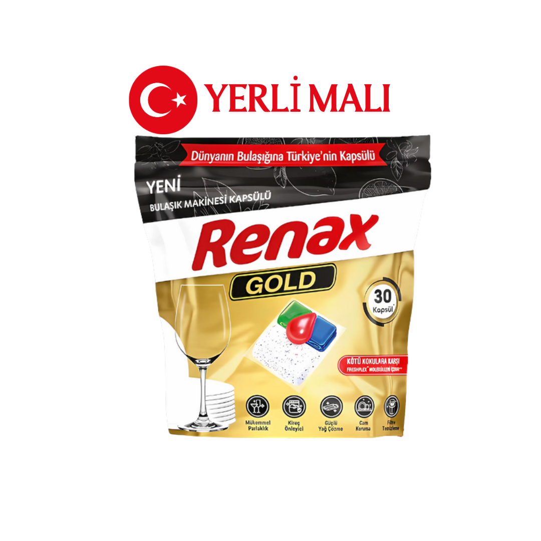 Renax Gold Bulaşık Makinesi Tableti 30 Kapsül