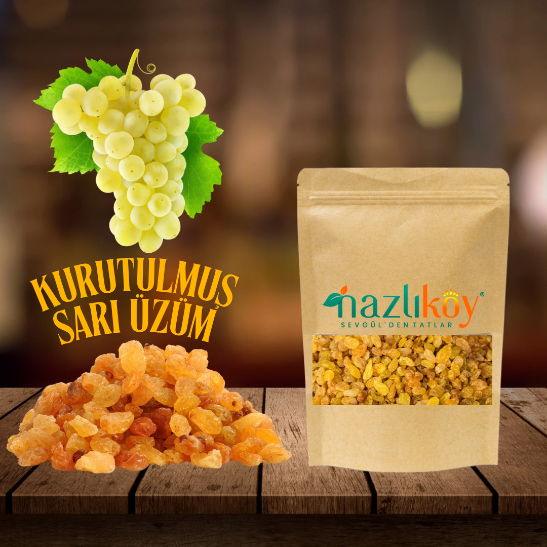 Kurutulmuş Sarı Üzüm 400gr