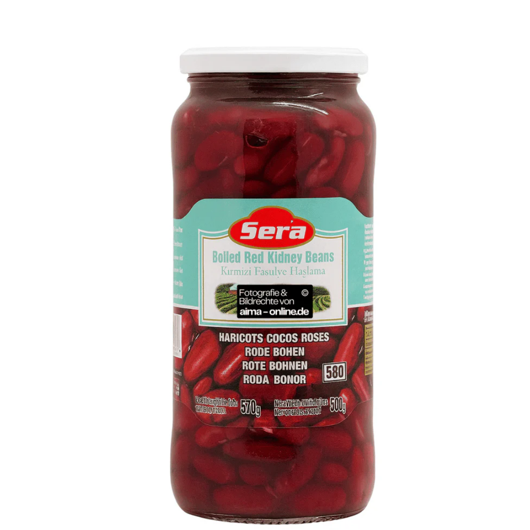 Sera Haşlama Kırmızı Fasulye (Red Kidney) Kavanoz 570 gr