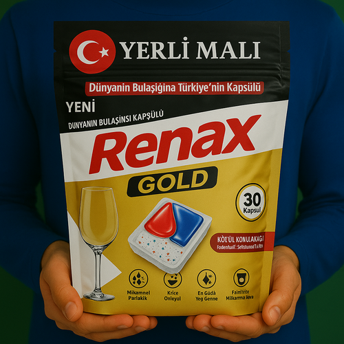 Renax Gold Bulaşık Makinesi Tableti 30 Kapsül