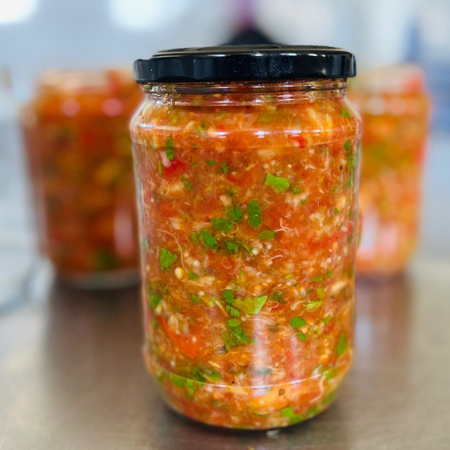 Köz Patlıcan ve Biber Mezesi ( 850 Gram ) - STOKLARLA SINIRLI