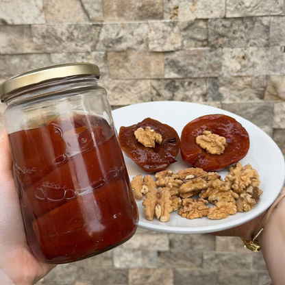 El yapımı ayva tatlısı, Nazlikoy marka, 850 gram. Yumuşak ve parlak ayva tatlısı görseli.
