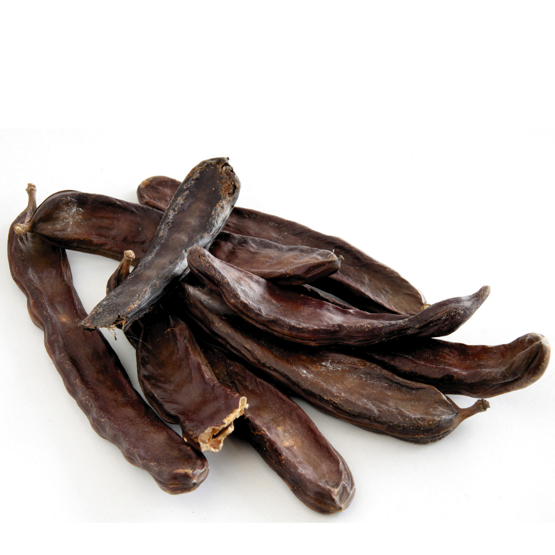 Aytac keçiboynuzu 250 gr, gıda ürününe ait kuru keçiboynuzu görüntüsü, doğal ve taneli yapısı ile dikkat çekiyor.