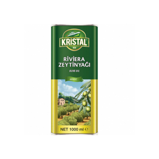 Kristal Riviera Zeytinyağı Teneke 1 Lt