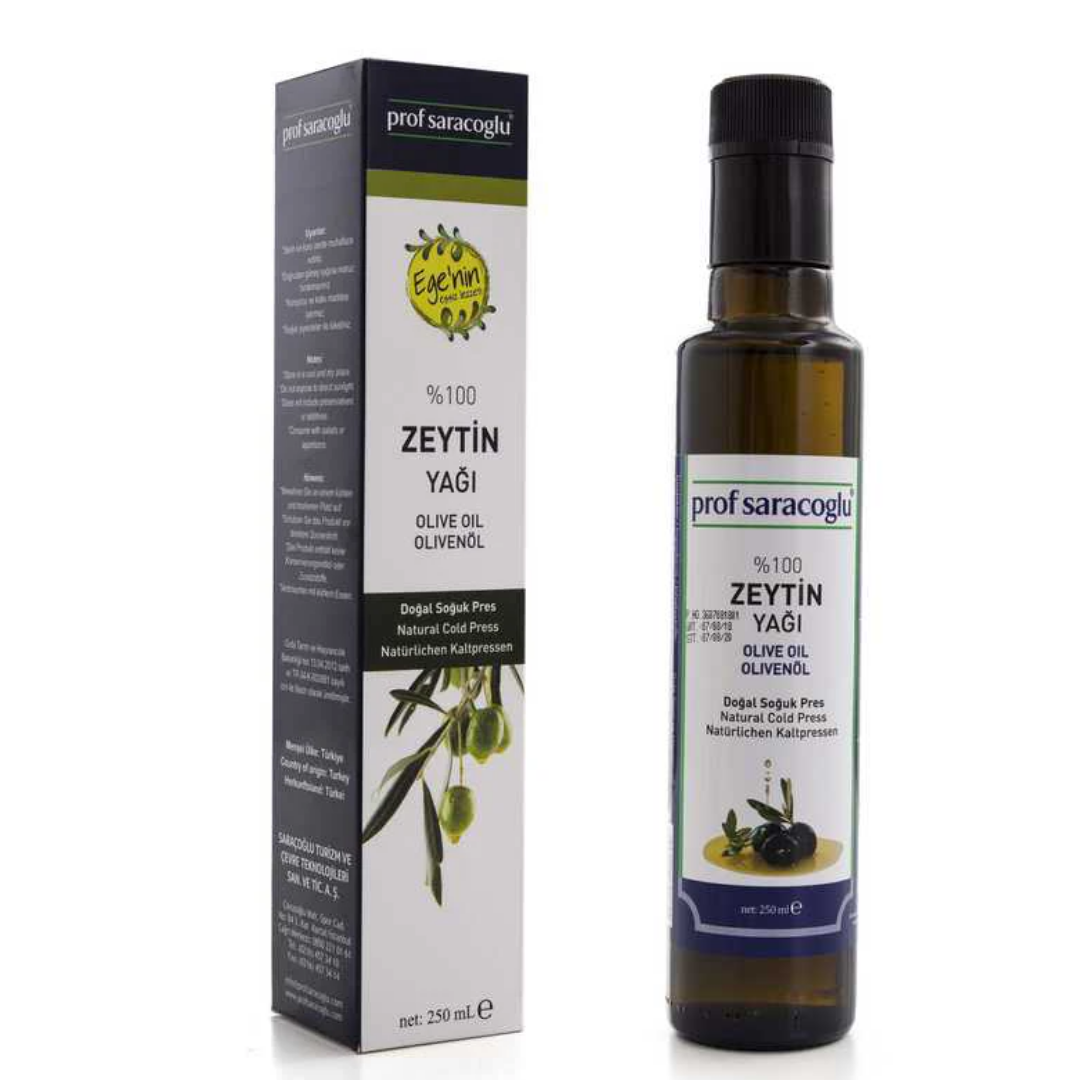 Prof Saracoglu %100 Doğal Soğuk Pres Zeytinyağı 250 Ml