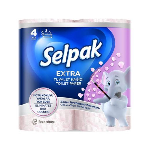 Selpak Extra 3 Katlı Tuvalet Kâğıdı ( 4 Rulo )