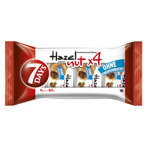 7 Days Fındıklı Kruvasan 4x60 Gr