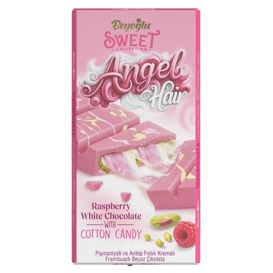 Beyoğlu Pişmaniyeli &amp; Antep Fıstıklı Frambuazlı Beyaz Çikolata 170 Gr