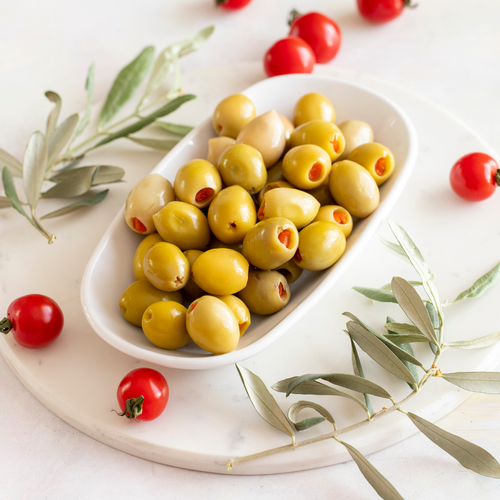 Biber Dolgulu Jumbo Akhisar Domat Yeşil Zeytini Brüt ± 700Gr