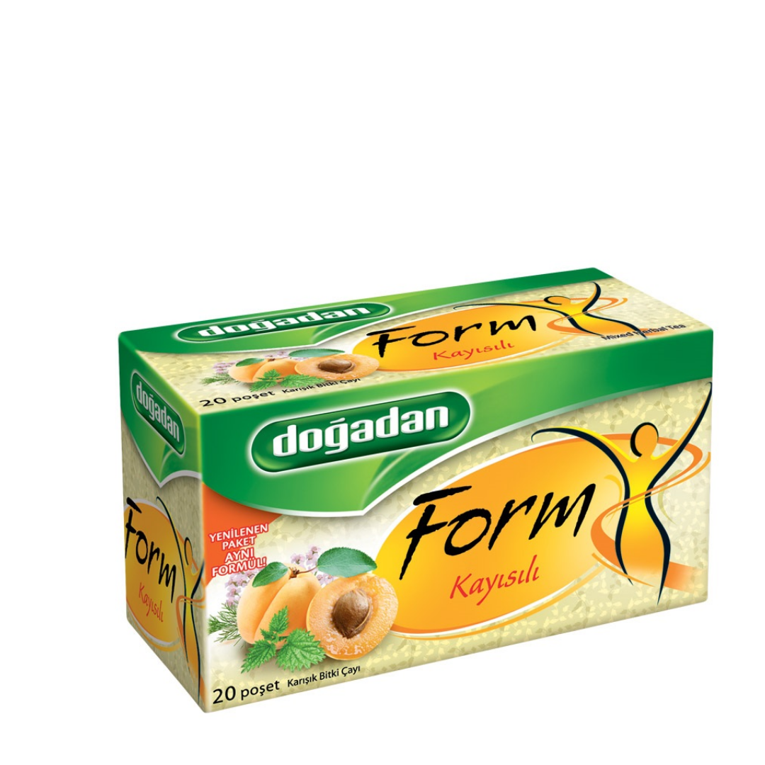 Doğadan Kayısılı Form Çayı 1.8GrX20 Poşet