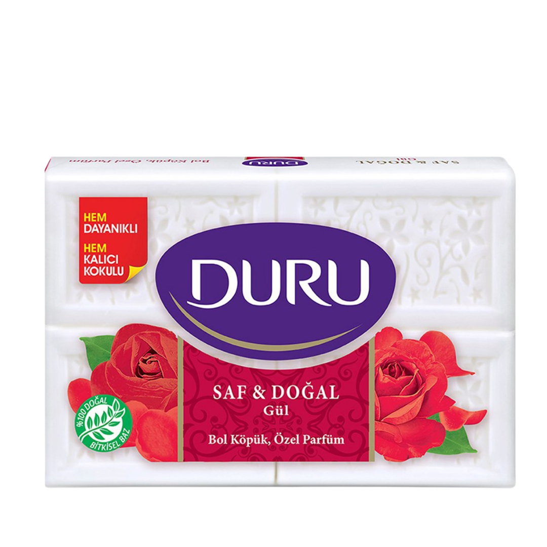 Duru Saf & Doğal Sabul Gül 4x150Gr