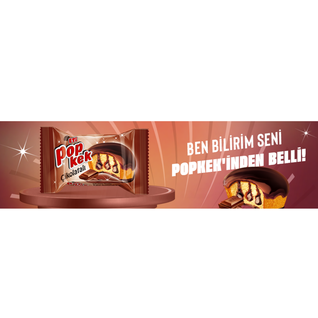 Eti Popkek Mini Çikolata Soslu Kakao Kaplamalı Kek 144 Gr
