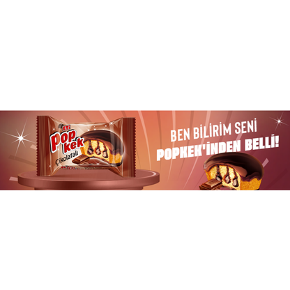 Eti Popkek Mini Çikolata Soslu Kakao Kaplamalı Kek 144 Gr