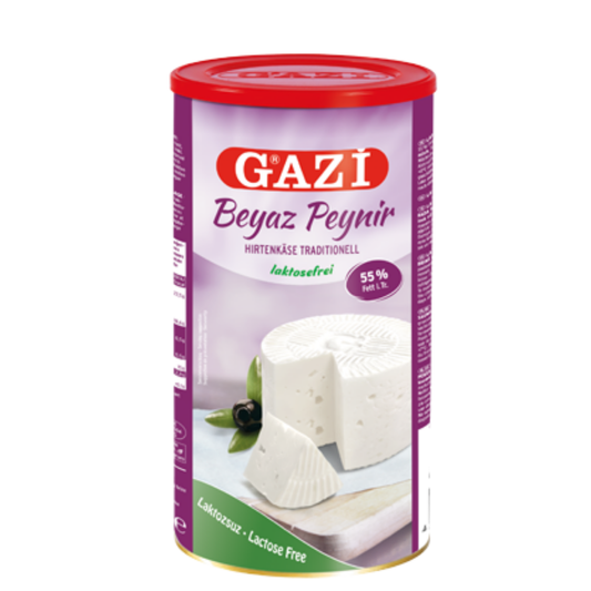 Gazi Laktozsuz Beyaz Peynir %55 Yağlı 800Gr ❄️