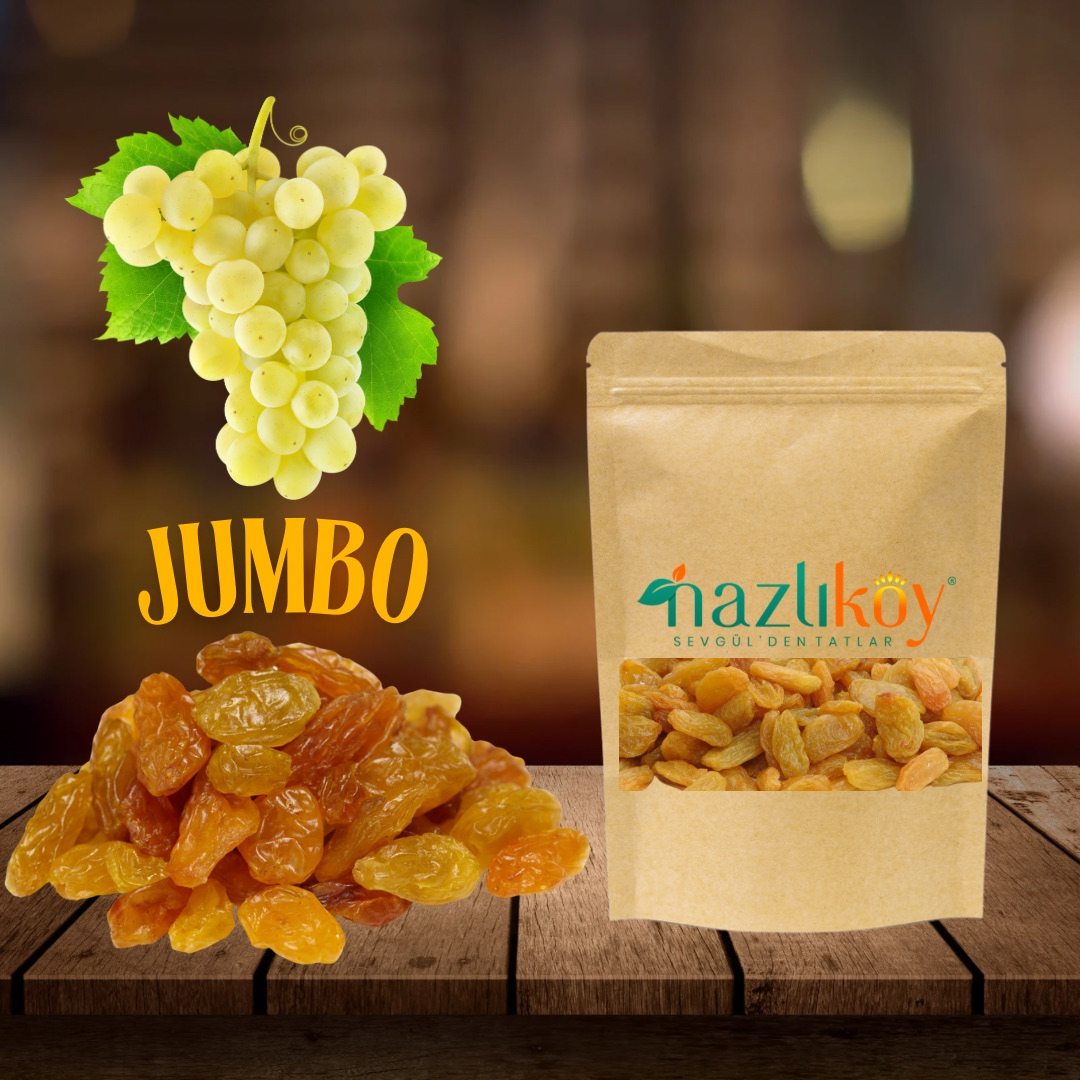 Kurutulmuş Sarı Jumbo Üzüm ( 400 Gram )