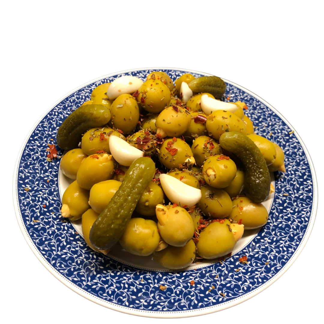 Badem Dolgulu Jumbo Yeşil Zeytin Marinesi 700Gr