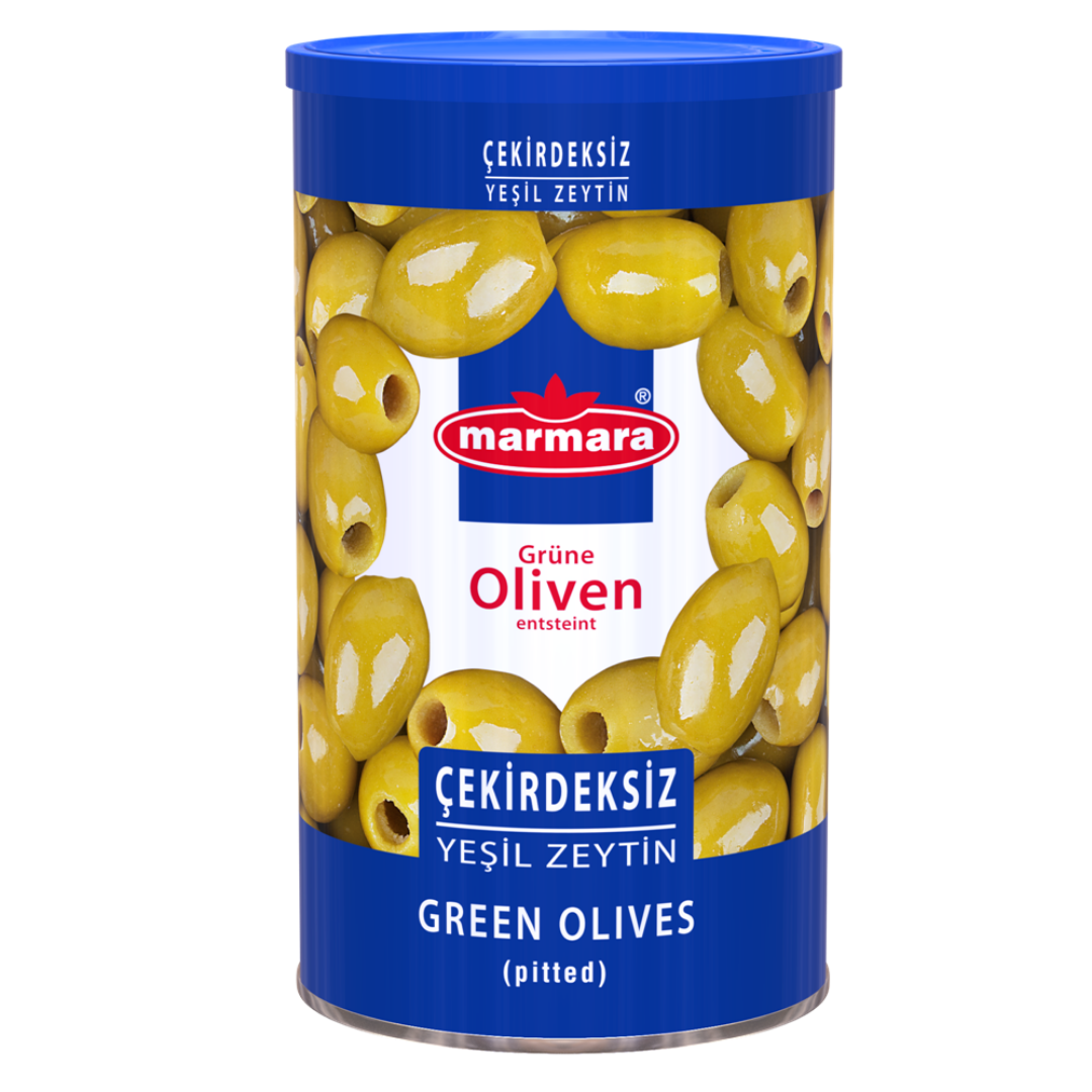 Marmara Çekirdeksiz Yeşil Zeytin NET 650 Gr
