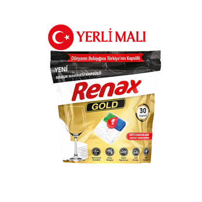 Renax Gold Bulaşık Makinesi Tableti 30 Kapsül