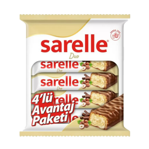 Sarelle Fındık Dolgulu Gofret 4x33 Gr