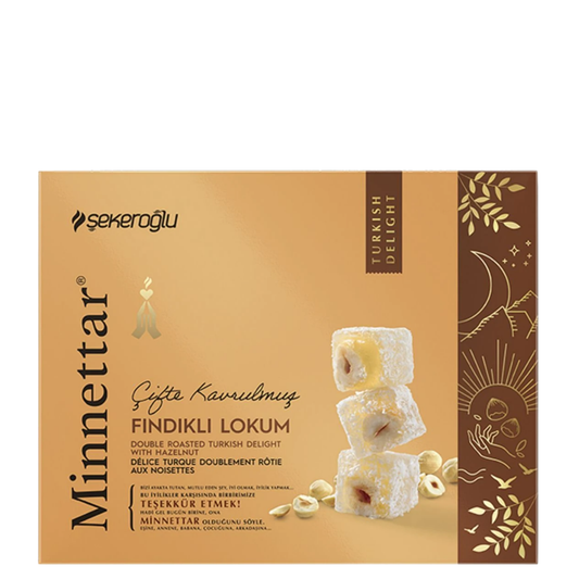 Şekeroğlu Fındıklı Çifte Kavrulmuş Lokum 300Gr