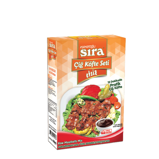 Sıra Etsiz Çiğ Köfte Seti 500Gr