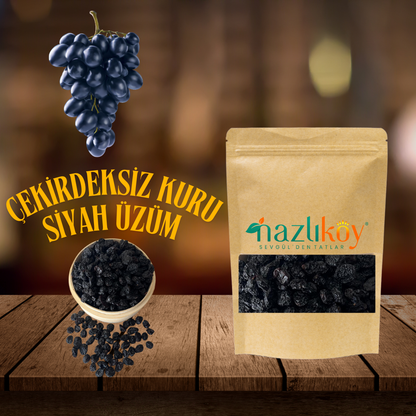 Kurutulmuş Siyah Üzüm 400gr