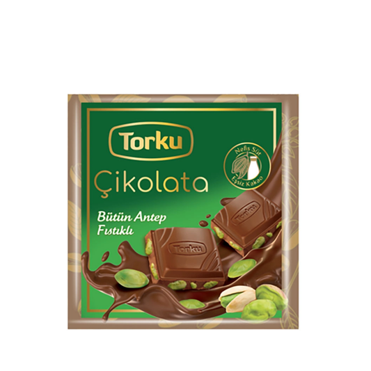 Torku Antep Fıstıklı Kare Çikolata 65Gr