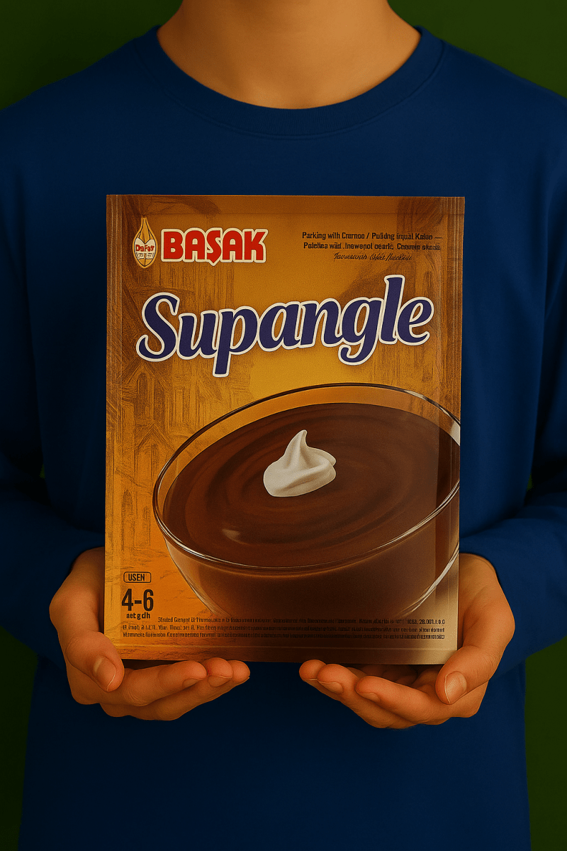 Başak Supangle 155g, Nazlikoy markalı, çikolatalı tatlı ve gıda ürününün gösterildiği resim.