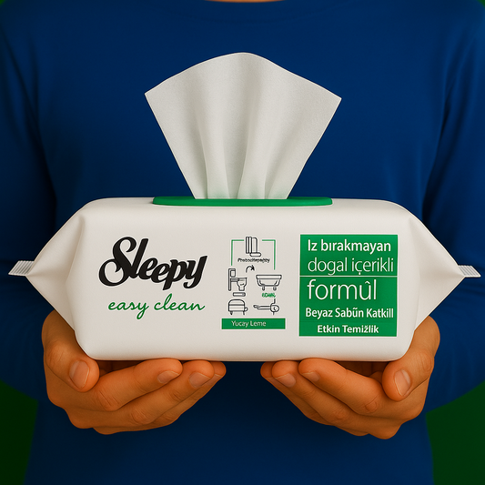 Sleepy Yüzey Temizlik Havlusu Beyaz Sabun 100 Yaprak