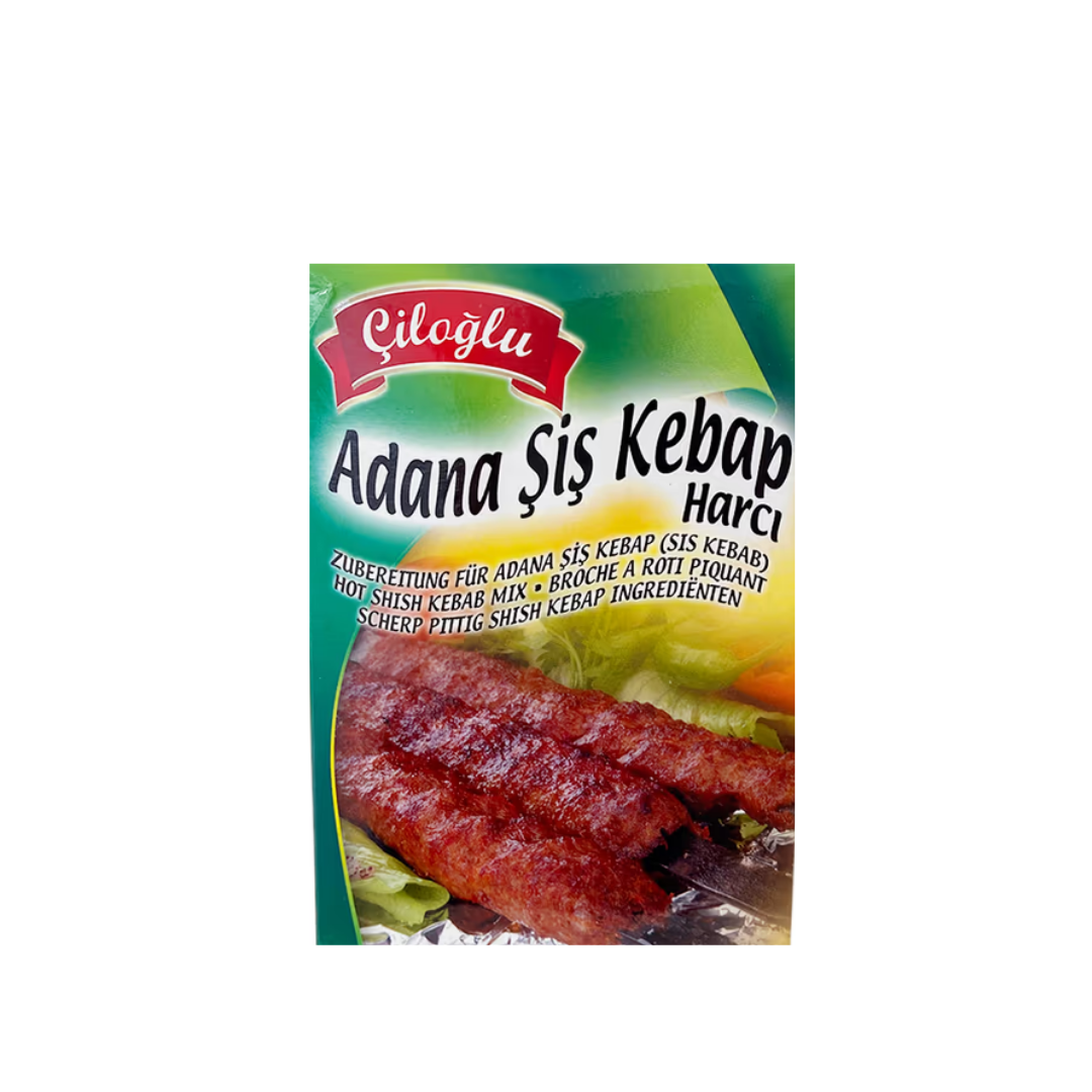 Nazlikoy Çiloğlu Adana Şiş Kebap Harcı 75Gr, baharatlı ve aromatik kebap harcı, Adana kebabı yapmak için ideal.