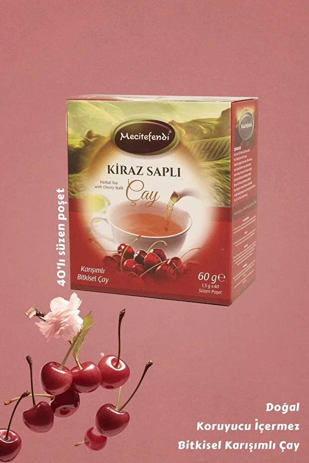 Kiraz Saplı Karışık Bitki Çayı (Süzen Poşet 40'lı)