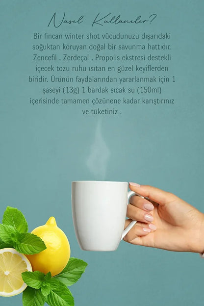 Winter Hot Nane Limon Aromalı İçecek Tozu (12 x 13 Gr )