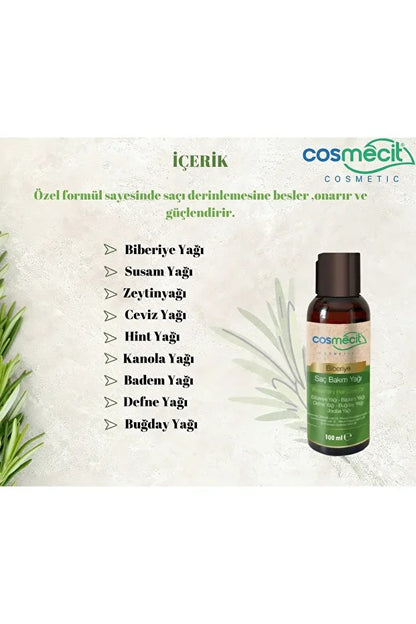 Biberiyeli Saç Bakım Yağı 100 Ml