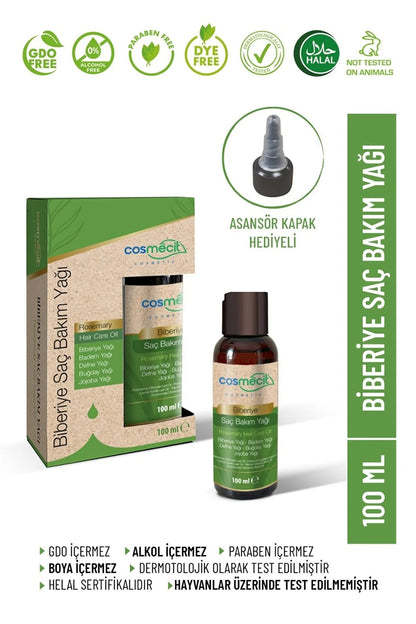 Biberiyeli Saç Bakım Yağı 100 Ml