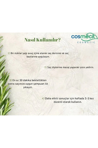 Biberiyeli Saç Bakım Yağı 100 Ml