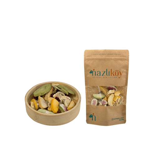 Kurutulmuş Gerçek Karışık Meyve Cipsi (Freeze-Dried) 40gr - Nazlikoy