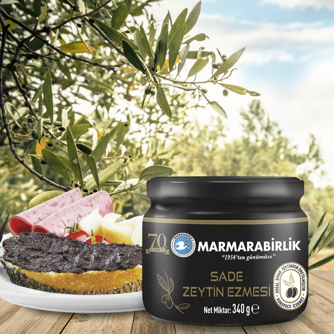 Nazlikoy Marmarabirlik zeytin ezmesi, 340 gr, gıda ürünleri arasında doğal ve lezzetli zeytin ezmesi.