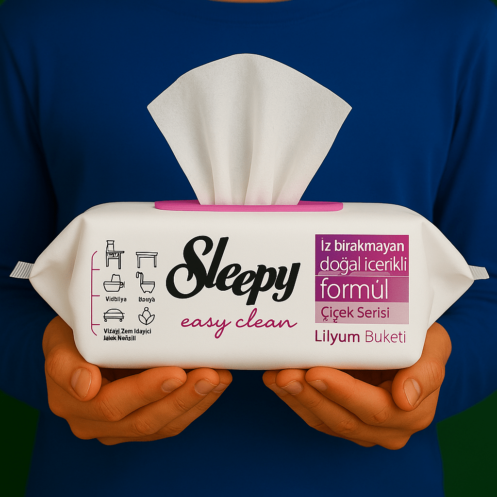 Sleepy Yüzey Temizlik Havlusu Lilyum 100 Yaprak - Nazlikoy